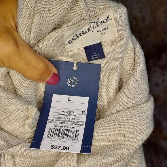 Universal Thread Target NWT sweater turtleneck long sleeve oatmeal (tan beige) L - Picture 6 of 13